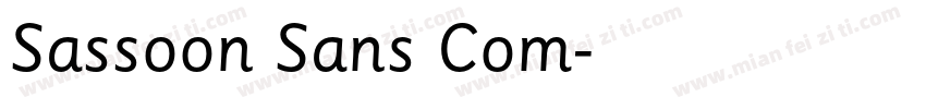 Sassoon Sans Com字体转换